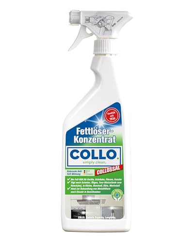 COLLO COLLOSSAL Premium Fettlöser Konzentrat 500 ml I Fettlöser Küche, Haushalt, Werkstatt, Garage & Garten I Küchenreiniger gegen hartnäckige Flecken von COLLO