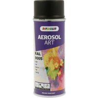 Buntlackspray AEROSOL Art tiefschwarz matt RAL 9005 400 ml Spraydose von European Aerosols