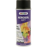 Buntlackspray AEROSOL Art tiefschwarz seidenmatt RAL 9005 400 ml Spraydose von European Aerosols