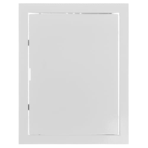 EUROPLAST Metall Revisionsklappe 200x150mm - Serviceklappe zur Inspektion und Abdeckung - 20x15cm Revisionstür - Inspektionstür Zugangstür Wartungsklappe - Stahl Verzinkt Weiß von EUROPLAST
