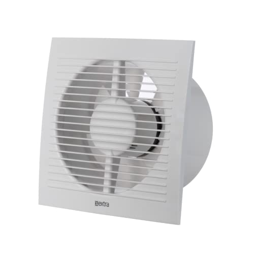 EUROPLAST Ø 150mm Wandventilator Lüfter Abluft Ventilator Küche WC Bad - Badlüfter Fan - Kunststoff - Weiß von EUROPLAST