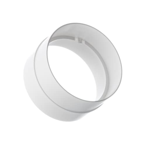 Ø 100mm Verbinder Lüftungsrohr ABS Rundrohr Abluft-Rohr 100mm, PVC von EUROPLAST
