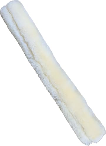 Euroriding Martingal- und Vorderzeugschoner Lammfell 60 cm mit Klettverschluss (Natur) von Euroriding