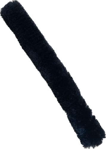 Euroriding Martingal- und Vorderzeugschoner Lammfell 60 cm mit Klettverschluss (schwarz) von Euroriding