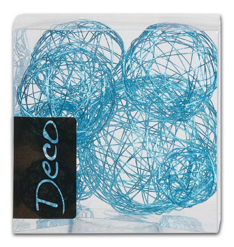Eurosand Dekokugel DRAHT-BÄLLE Set 10 tlg.: 1x8cm + 3x5cm + 6x3cm in Klarsichtbox Eurosand Dekokugel DRAHT-BÄLLE Set 10 tlg.: 1x8cm + 3x5cm + 6x3cm in Klarsichtbox von Eurosand