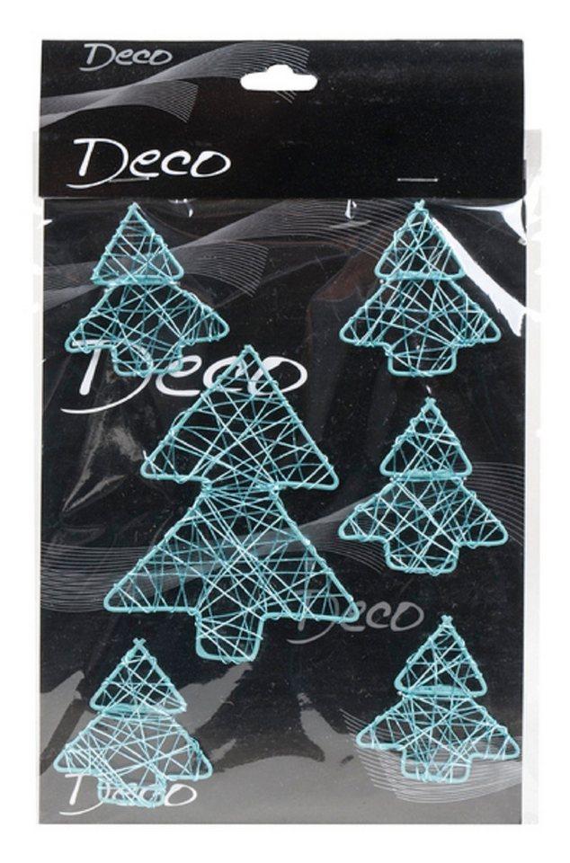 Eurosand Dekoobjekt DRAHT-BÄUME (flach). Set mit 5 Bäumen 5cm und 1 Baum 10cm. von Eurosand