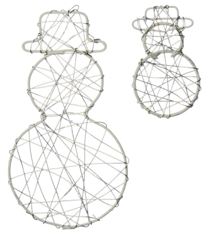 Eurosand Dekoobjekt DRAHT-SCHNEEMÄNNER 2D. 6er Set Schneemänner. 5x5cm & 1x10cm Eurosand Dekoobjekt DRAHT-SCHNEEMÄNNER 2D. 6er Set Schneemänner. 5x5cm & 1x10cm von Eurosand