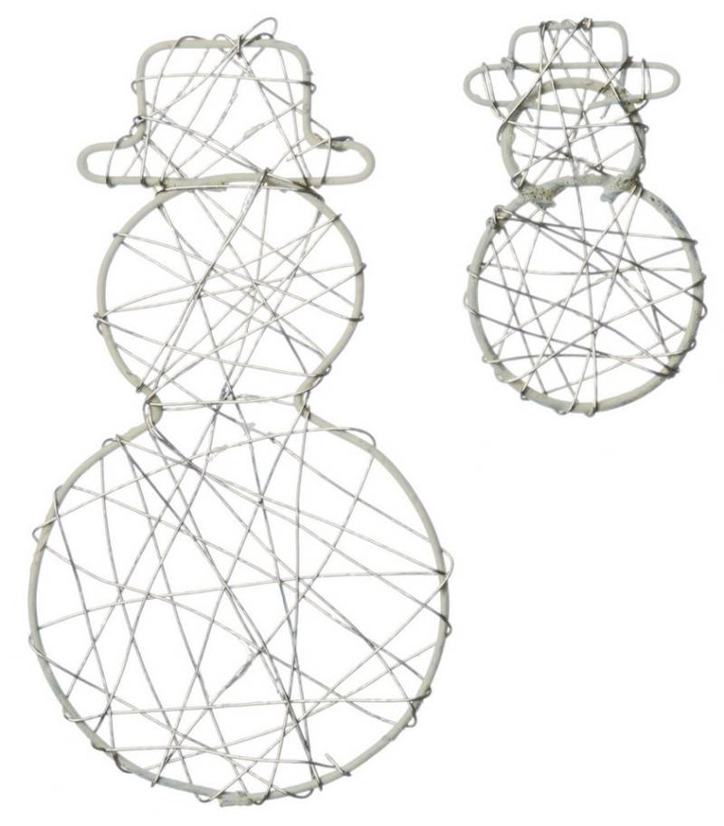 Eurosand Dekoobjekt DRAHT-SCHNEEMÄNNER 2D. 6er Set Schneemänner. 5x5cm & 1x10cm Eurosand Dekoobjekt DRAHT-SCHNEEMÄNNER 2D. 6er Set Schneemänner. 5x5cm & 1x10cm von Eurosand