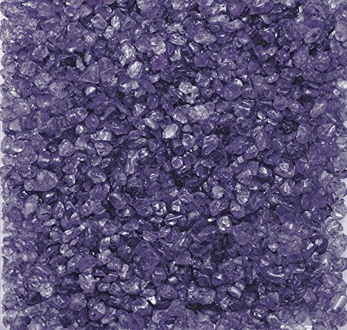 Eurosand GLASNUGGETS 2-4mm. Dekoglas. Kleine Glassteine, Glasgranulat. 1 kg. VIOLETT -80 von Eurosand