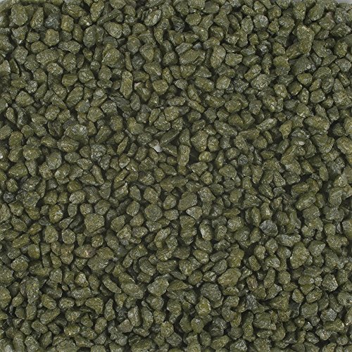 Eurosand Granulat 2-3mm/kleine Dekosteine 0,5 KG Grün Oliv -58 von Eurosand