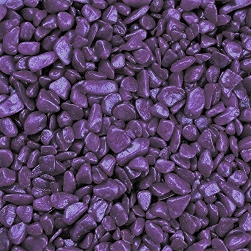 Eurosand Nuggets 6-8mm (gerundete Dekosteine, Farbsteine) 1 kg. lila AUBERGINE -60 von Eurosand