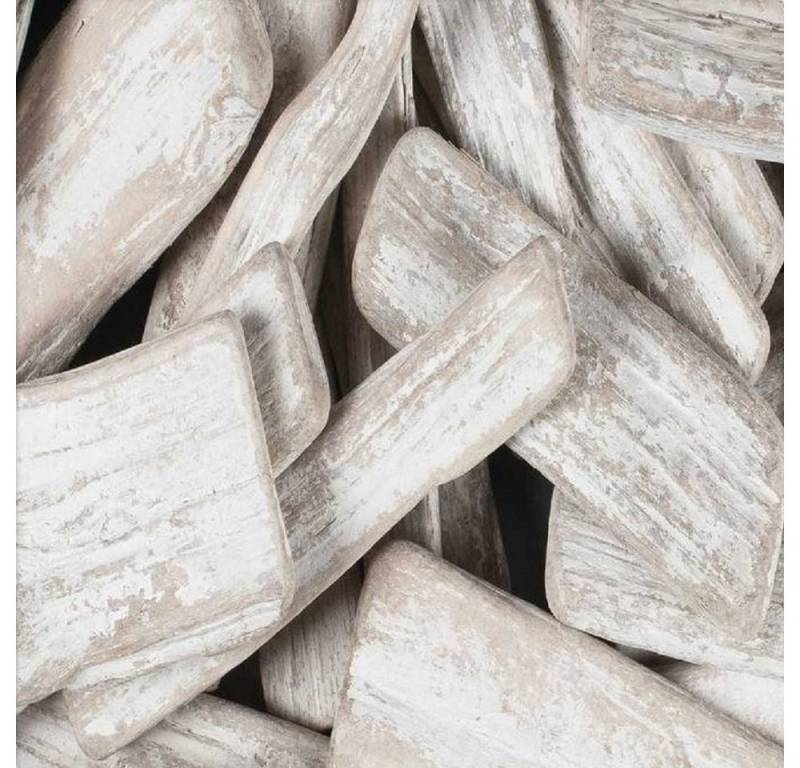 Eurosand Streudeko DEKOHOLZ ca 80-120mm. 1 LITER. Kleine Holz Stücke WEISS (shabby chic) von Eurosand