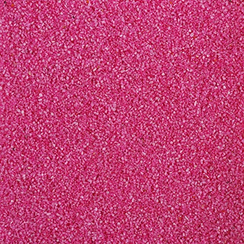 FARBSAND 0,5mm, 5kg. NEON PINK bunter farbiger Dekosand Bastelsand für Sandbilder von Eurosand