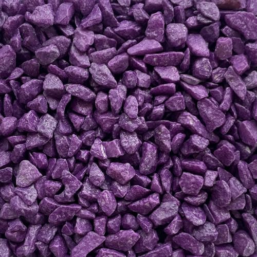 Farbsteine, Dekosteine, Steine 0,5 KG / 500 Gramm lila, violett, AUBERGINE -60 von Eurosand