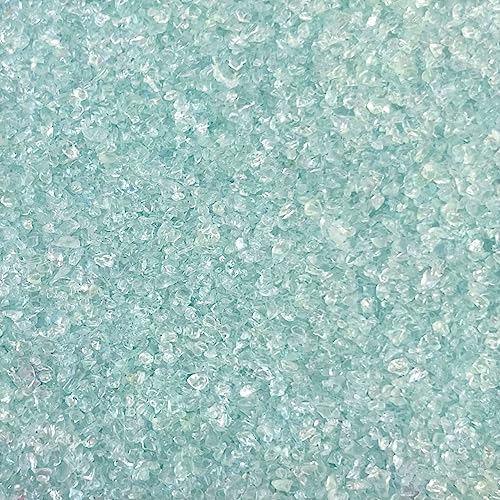 GLASGRANULAT 1-2mm. 5 kg. Glassand 5000 g in HELLBLAU -91 von Eurosand