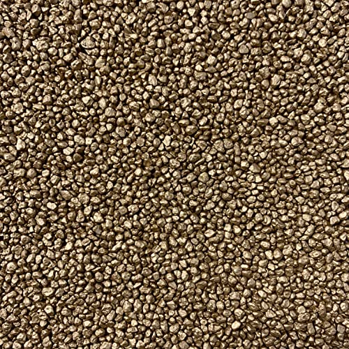 GRANULAT 2-3 mm (Kleine Dekosteine, grobkörniger Farbsand) 1 kg. metallic Gold -39 von Eurosand