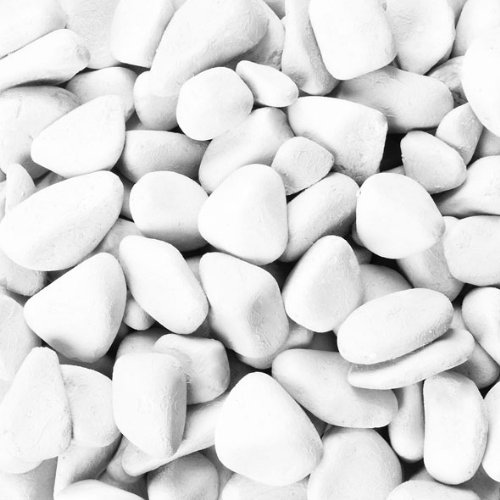 Eurosand Marbles 7-15mm gerundete Dekosteine 1 KG Weiss von Eurosand