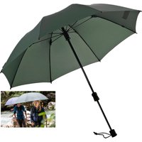 EuroSCHIRM Stockregenschirm "Swing handsfree, olivgrün" verlängerbarer Schaft, handfrei tragbar von Euroschirm