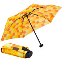EuroSCHIRM Taschenregenschirm "Dainty, Karo gelb orange" kariert, besonders leicht, super flach und extra klein EuroSCHIRM Taschenregenschirm "Dainty, Karo gelb orange" kariert, besonders leicht, super flach und extra klein von Euroschirm