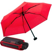 EuroSCHIRM Taschenregenschirm "Dainty, rot" besonders leicht, super flach und extra klein von Euroschirm