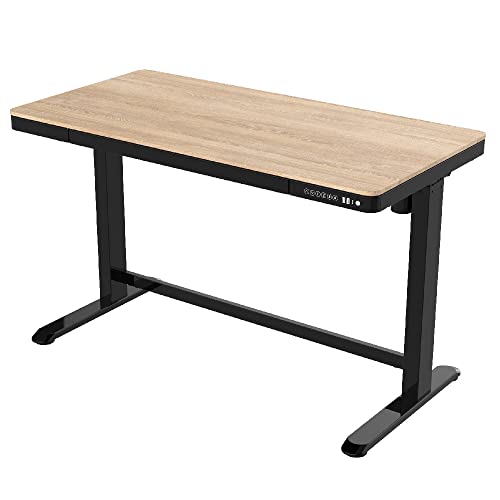Elektrischer Schreibtisch/Schreibtisch für Zuhause, 120 x 60 cm – Eiche gebleicht von Euroseats