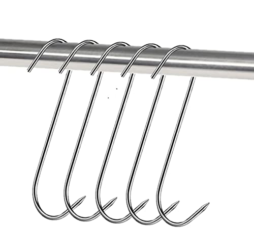 10 x EDELSTAHL Fleischhaken 140mm x 6mm - S Haken CNS Fleischerhaken Metzgerhaken Räucherhaken Edelstahlhaken Metzgerei Metzger Fleischer 10 x EDELSTAHL Fleischhaken 140mm x 6mm - S Haken CNS Fleischerhaken Metzgerhaken Räucherhaken Edelstahlhaken Metzgerei Metzger Fleischer von Eurosell