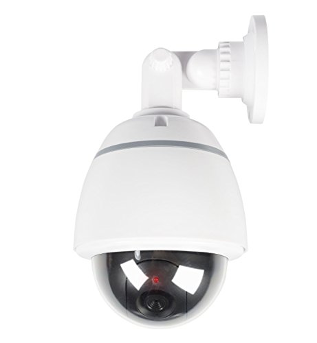 Eurosell Profi Kamera Dummy Attrappe mit Blinkender LED blinkende LED - Tolle Überwachungskamera CCTV IP44 Aussenbereich Kameraatrappe Innen Außen Fake Überwachung Haus Sicherheit Security von Eurosell