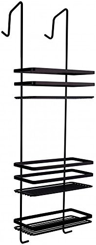 587-20 Hängeregal schwarz 3 Etagen ohne Bohren Duschablage Duschkorb Duschregal Badregal von Euroshowers