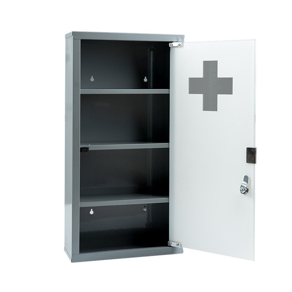 Euroshowers GmbH Medizinschrank Medizinschrank– Abschließbarer Wandschrank aus Metall mit Glastür Euroshowers GmbH Medizinschrank Medizinschrank– Abschließbarer Wandschrank aus Metall mit Glastür von Euroshowers GmbH