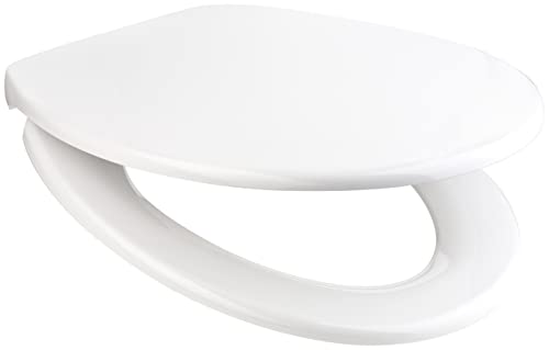 Euroshowers WC Sitz Opal One Toilettendeckel oval weiß. Klodeckel mit Softclose Absenkautomatik. Klobrille aus Duroplast und abnehmbar. von Euroshowers