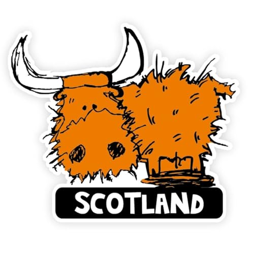 Eurostick Highland Cow Car Sticker von Eurostick