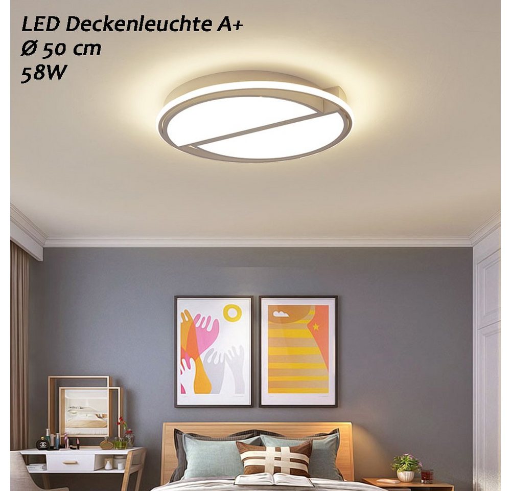 Euroton LED Deckenleuchte LED Deckenlampe Fernbedienung dimmbar Farbton einstellbar Top Angebot, LED fest integriert, Einstellbar, Warm- bis Kaltweiß, LED Deckenlampe von Euroton