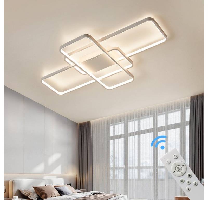Euroton LED Deckenleuchte LED Deckenleuchte Deckenlampe Fernbedienung Farbton steuerbar dimmbar, LED fest integriert, Deckenleuchte mit Fernbedienung Helligkeit: Dunkel-Hell, 10%-100% dimmbar. Lichtfarbe: kaltweiß-neutalweiß -warmweiß, 7000k-3000k stufenlos. von Euroton