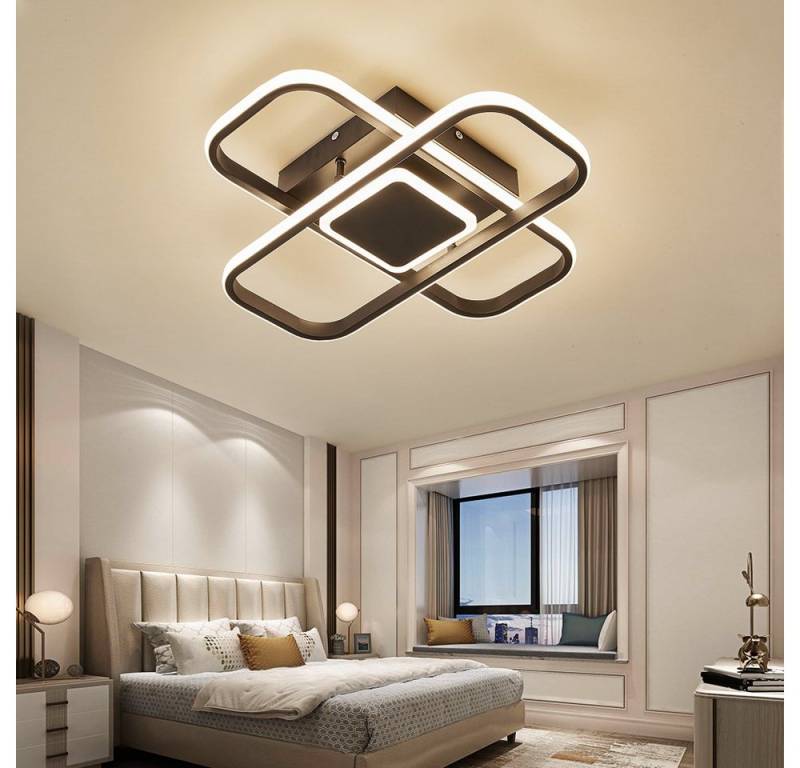 Euroton LED Deckenleuchte LED Deckenleuchte Deckenlampe Fernbedienung Farbton steuerbar dimmbar, LED fest integriert, Deckenleuchte mit Fernbedienung Helligkeit: Dunkel-Hell, 10%-100% dimmbar. Lichtfarbe: kaltweiß-neutalweiß -warmweiß, 7000k-3000k stufenlos. von Euroton