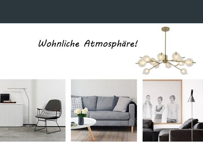 Euroton LED Deckenleuchte LED Deckenleuchte E14 Leuchtmittel inkl Lichtfarbe warmweiß kaltweiß, LED wechselbar, Wechselbar von Euroton