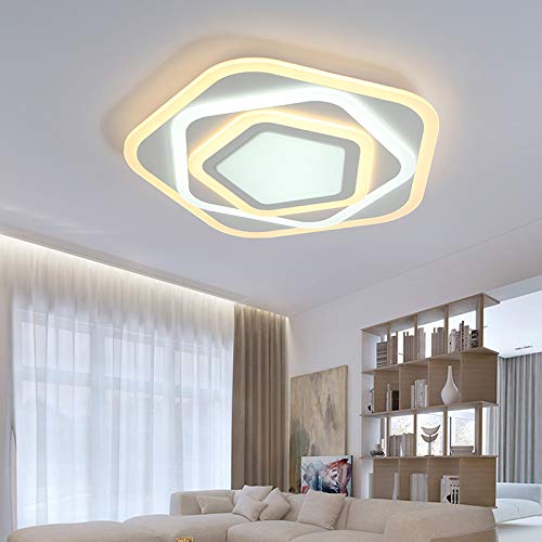 Euroton LED Deckenleuchte 095 mit Fernbedienung Lichtfarbe/Helligkeit einstellbar dimmbar LED Deckenlampe Lampen Beleuchtung LED Lampen (095 ∅50cm 68W) von Eurotondisplay