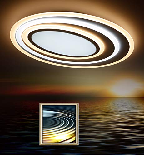 Euroton LED Deckenleuchte XW092 WJ mit Fernbedienung Lichtfarbe/Helligkeit einstellbar Acryl-Schirm weiß lackierter Metallrahmen A+ Euroton LED Deckenleuchte XW092 WJ mit Fernbedienung Lichtfarbe/Helligkeit einstellbar Acryl-Schirm weiß lackierter Metallrahmen A+ von Eurotondisplay