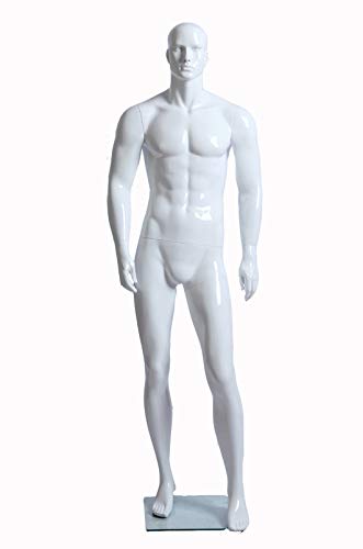 Euroton XM-11B weiß lackierte abstrakte Schaufensterpuppe Mannequin Mann von Eurotondisplay