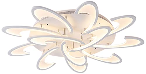 Eurotondisplay 2127-12W LED Deckenleuchte mit Fernbedienung Lichtfarbe/Helligkeit einstellbar Acryl-Schirm weiß lackierte Metallrahmen (2127-12) von Eurotondisplay