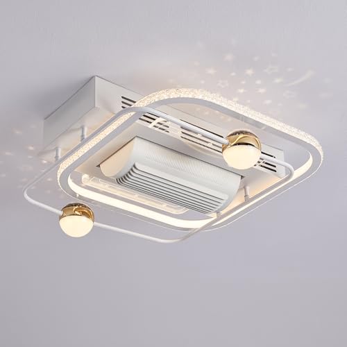 Eurotondisplay Deckenventilator mit LED Beleuchtung mit Fernbedienung Lichtfarbe/Helligkeit einstellbar 6 Geschwindigkeiten, timer 2 Stunden Sommer-, und Wintermodus (YX2024-FX) von Eurotondisplay