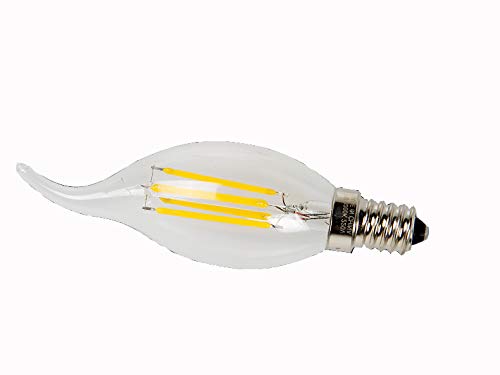 Eurotondisplay Filament LED Leuchtmittel 16 Stück. E14 4 Watt 2700k, warmweiß. Kerzen Form A+ (16 Stück) von Eurotondisplay