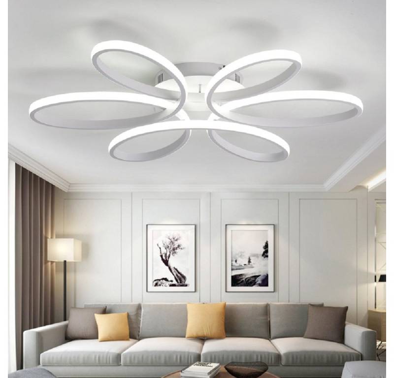 Eurotondisplay LED Deckenleuchte LED Deckenlampe Fernbedienung Lichtfarbe einstellbar dimmbar Leuchte, LED fest integriert, Warm- bis Kaltweiß einstellbar, Lichtfarbe und Helligkeit mit Fernbedienung einstellbar von Eurotondisplay