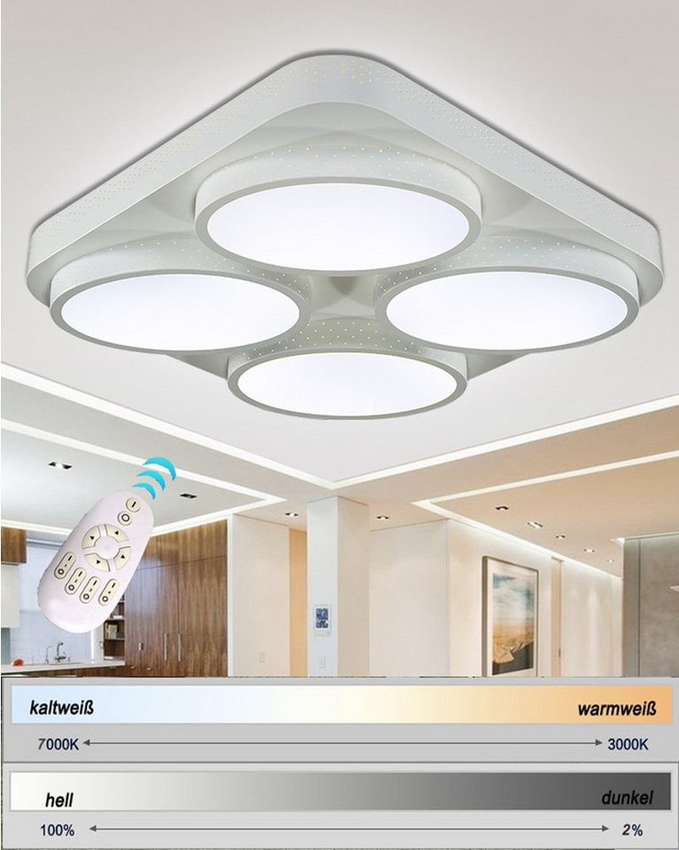 Eurotondisplay LED Deckenleuchte LED Deckenlampe Fernbedienung dimmbar Farbton einstellbar Top Angebot, LED fest integriert, Warm- bis Kaltweiß, Lichtfarbe und Helligkeit einstellbar mit Fernbedienung Eurotondisplay LED Deckenleuchte LED Deckenlampe Fernbedienung dimmbar Farbton einstellbar Top Angebot, LED fest integriert, Warm- bis Kaltweiß, Lichtfarbe und Helligkeit einstellbar mit Fernbedienung von Eurotondisplay