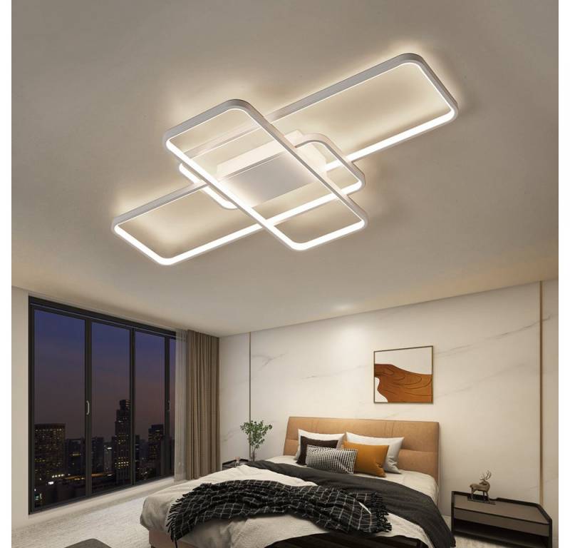 Eurotondisplay LED Deckenleuchte LED Deckenleuchte Deckenlampe Fernbedienung Farbton steuerbar dimmbar, LED fest integriert, Warm- bis Kaltweiß, Mit Fernbedienung Lichtfarbe und Helligkeit einstellbar von Eurotondisplay