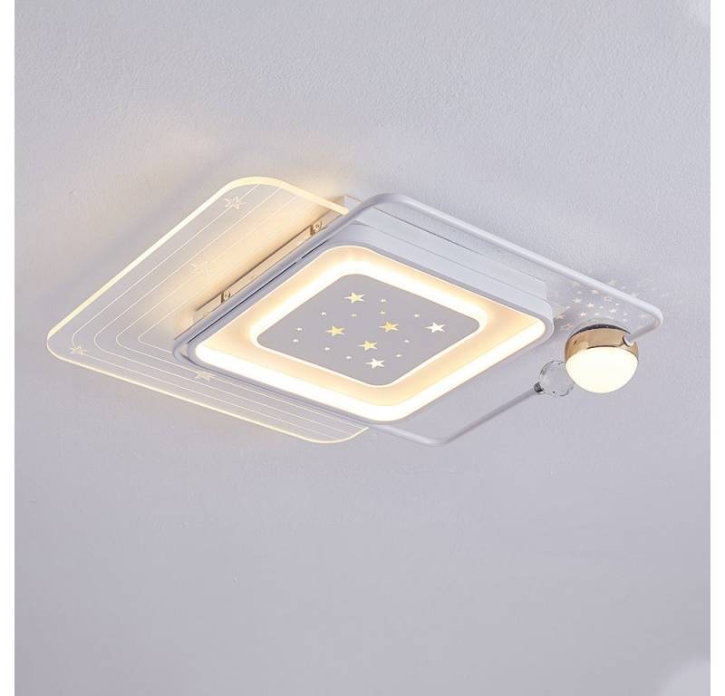 Eurotondisplay LED Deckenleuchte LED Deckenleuchte Fernbedienung App Lichtfarbe Helligkeit einstellbar, LED fest integriert, Warm- bis Kaltweiß, Lichtfarbe und Helligkeit mit Fernbedienung oder Hany-App steuerbar. von Eurotondisplay