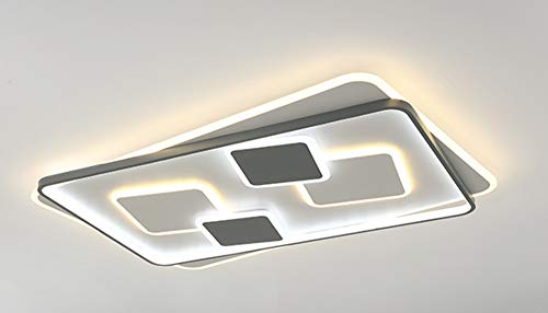 Eurotondisplay 9643CFX 97x62 cm, H6cm LED Deckenleuchte mit Fernbedienung Lichtfarbe/Helligkeit einstellbar dimmbar (9643-CFX 97x62 cm, H 6) von Eurotondisplay