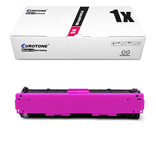 Eurotone 1x kompatibler Toner für HP Color Laserjet cm 1312 1512 NFI A WI Ei CI W H WB EB CB MFP ersetzt CB543A 125A von Eurotone