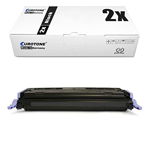 2X Eurotone kompatibler Toner für HP Color Laserjet cm 1015 1017 wie Q6000A 124A Black von Eurotone, kein HP Original