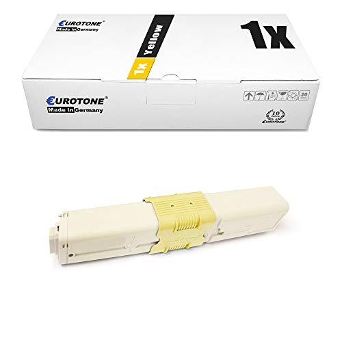 1x Eurotone Toner für Oki ES3452 ES5462 ES3452DN ES5431DN ES5462DNw ES5431 ES5462DN ES5462MFP ES3452MFP ersetzt 44973509 Yellow von Eurotone