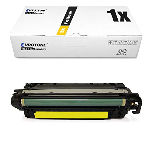 1x Eurotone kompatibler Toner für HP Color Laserjet Enterprise cm 4540 wie CF032A 646A Yellow von Eurotone